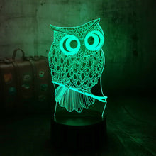 Load image into Gallery viewer, Cute 3D LED Lamp Owl