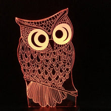 Load image into Gallery viewer, Cute 3D LED Lamp Owl