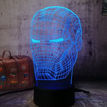 Load image into Gallery viewer, 3D LED Iron Man