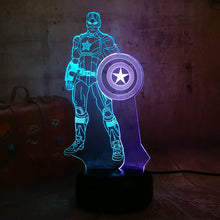 Load image into Gallery viewer, Captain America RGB 3D LED