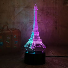 Load image into Gallery viewer, Eiffel Tower 3D LED