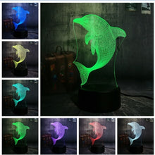 Load image into Gallery viewer, Dolphin 3D LED  Light