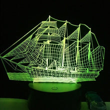 Load image into Gallery viewer, 3D Boat lamp  LED Light