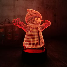 Load image into Gallery viewer, SNOWMAN 3D LED LİGHT