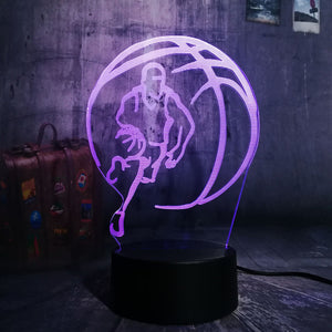 Sports Basketball RGB LED 3D Light