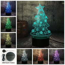 Load image into Gallery viewer, Christmas Tree 3D LED Light