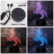 Load image into Gallery viewer, Unicorn 3D LED  Light