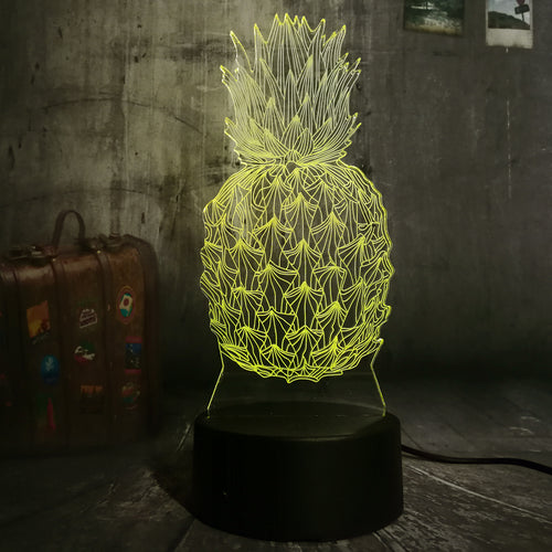 3D  Ananas LED Light
