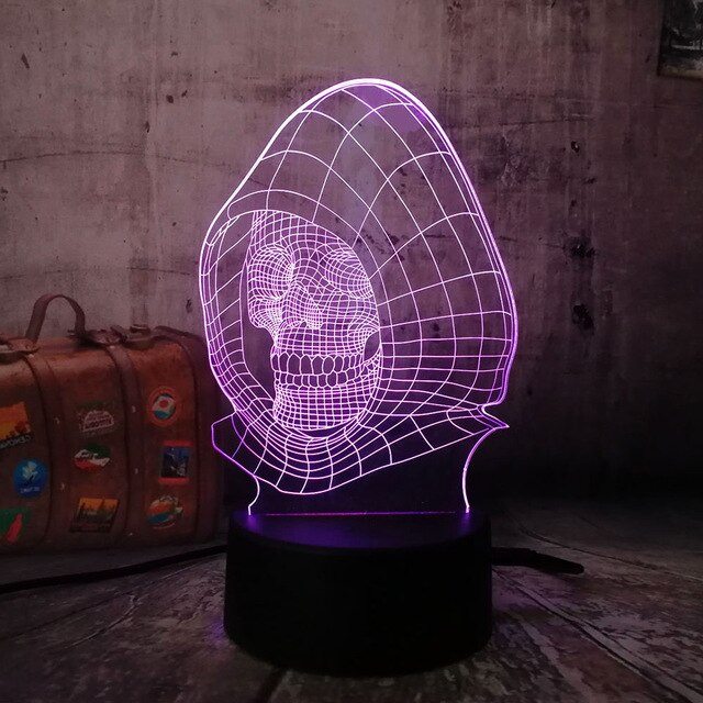 Gift Skull Head 3D LED  Light