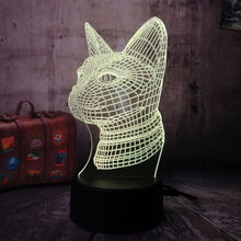Load image into Gallery viewer, 3D LED Light Cat