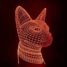 Load image into Gallery viewer, 3D LED Light Cat