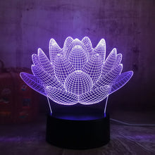 Load image into Gallery viewer, LED  Light Lotus Flower 3D