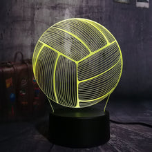 Load image into Gallery viewer, Volleyball 3D LED  Light