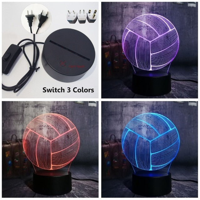 Volleyball 3D LED  Light