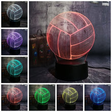 Load image into Gallery viewer, Volleyball 3D LED  Light