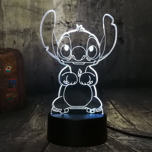 Cute Stitch 3D LED  Light