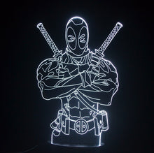 Load image into Gallery viewer, Deadpool 3D led