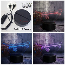 Load image into Gallery viewer, Skateboard 3D LED LİGHT
