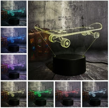 Load image into Gallery viewer, Skateboard 3D LED LİGHT
