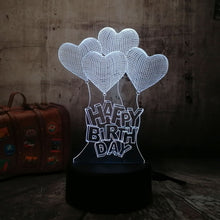 Load image into Gallery viewer, Birthday Gift 3D LED