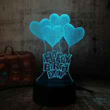 Load image into Gallery viewer, Birthday Gift 3D LED