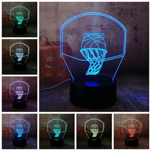 Load image into Gallery viewer, 3D Basketball LİGHT LED