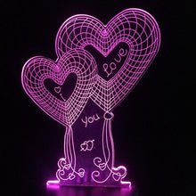 Load image into Gallery viewer, Love Heart 3D LED Light