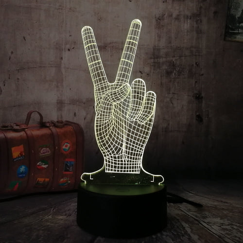 Victory finger 3D light 3d LED