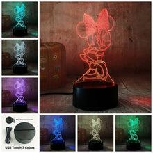 Load image into Gallery viewer, Minnie Mouse 3D LED