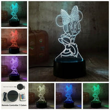 Load image into Gallery viewer, Minnie Mouse 3D LED