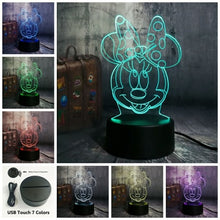Load image into Gallery viewer, Minnie Mouse 3D LED