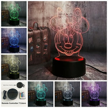 Load image into Gallery viewer, Minnie Mouse 3D LED