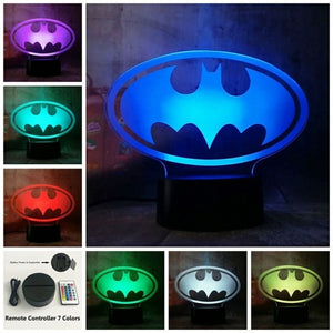 3D LED Batmanl Light