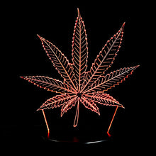Load image into Gallery viewer, Weed Hemp leaf 3D LED  Light