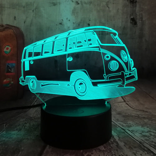 3D Lamparas Patrol Bus LED Light