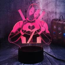 Load image into Gallery viewer, Deadpool 3D LED