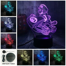 Load image into Gallery viewer, Super Mario Multicolor 3D LED Night Light
