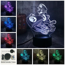 Load image into Gallery viewer, Super Mario Multicolor 3D LED Night Light