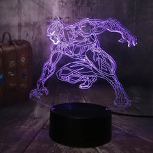 Load image into Gallery viewer, Black Panther Cool 3D LED