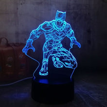 Load image into Gallery viewer, Black Panther Cool 3D LED