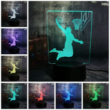 Load image into Gallery viewer, Basketball 3D LED Light