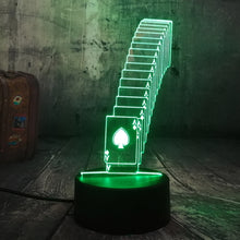 Load image into Gallery viewer, Poker  3D  Light LED