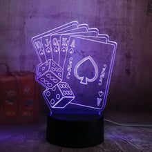 Load image into Gallery viewer, Poker  3D  Light LED