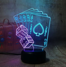 Load image into Gallery viewer, Poker  3D  Light LED