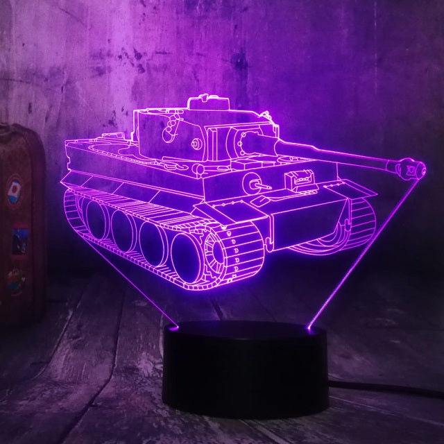 Tank  3D LED  Light