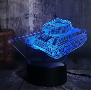 Tank  3D LED  Light