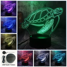 Load image into Gallery viewer, Swimming Tortoise  3D LED Light