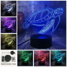 Load image into Gallery viewer, Swimming Tortoise  3D LED Light