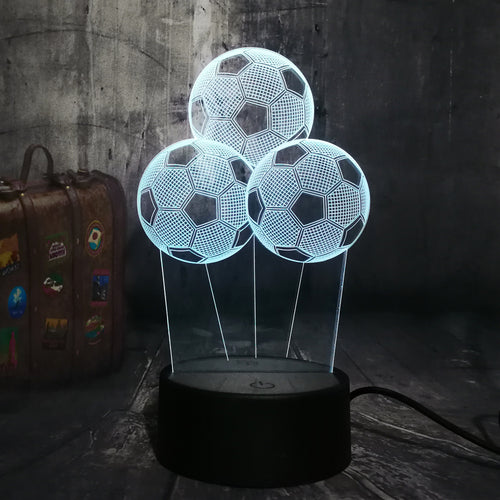 3D LED Light Balloon Soccer Football