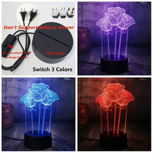 Load image into Gallery viewer, Rose LED 3D Light